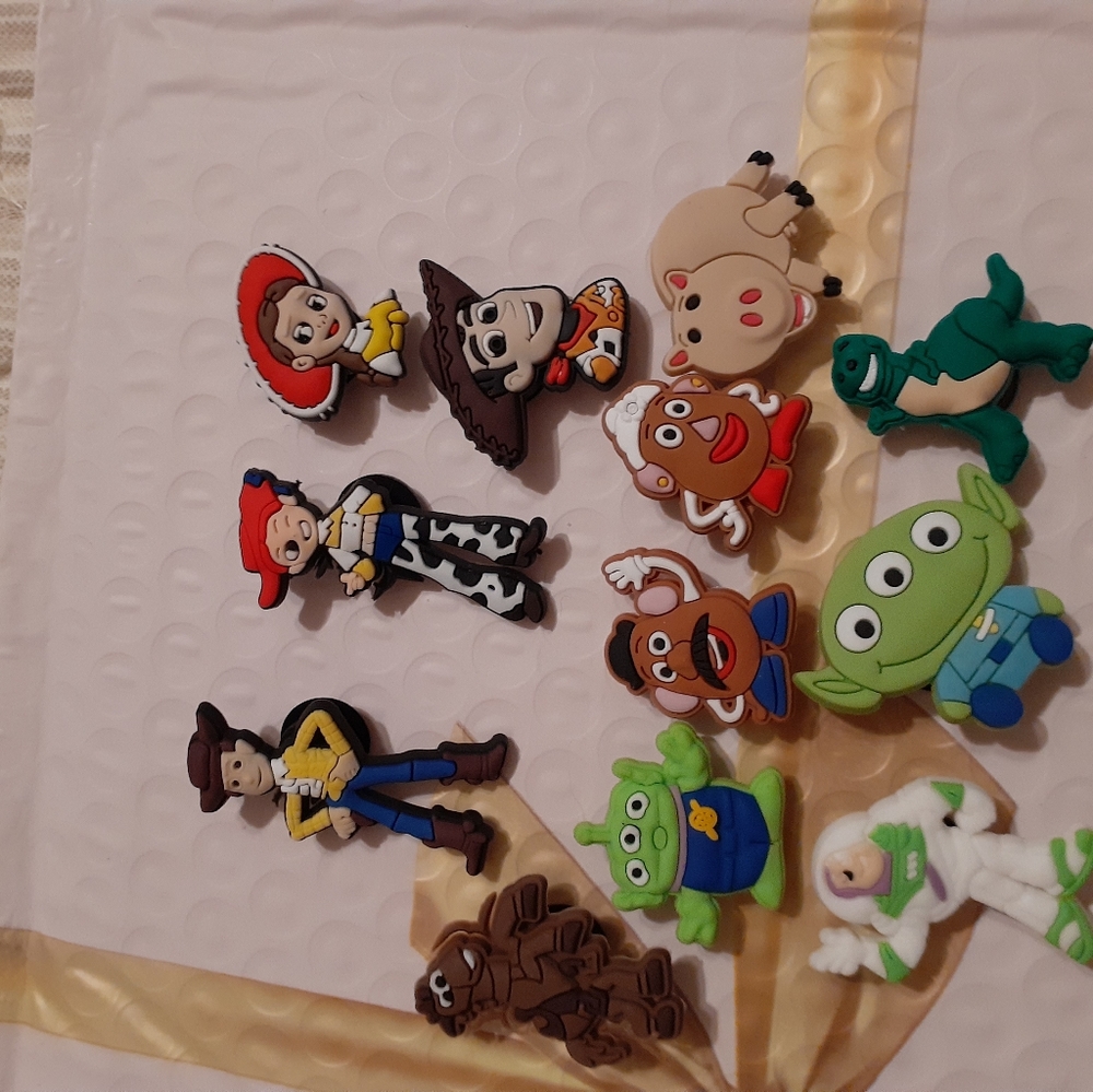 Toy Story charms for crocs NWOT